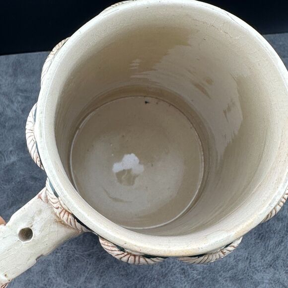 Antique Matthias Girmscheid Beer Stein Bowling Pins Decor 1266 Germany 7" NO LID - Picture 5 of 13